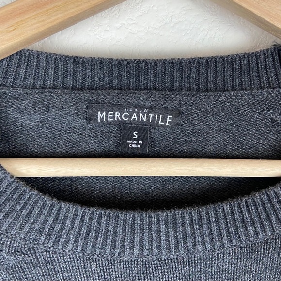 J. Crew Mercantile Gray Tie Bell Sleeve Sweater S - Picture 8 of 9